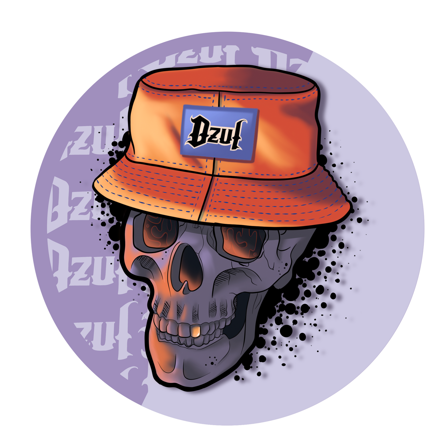 Neo-Traditional Skull Sticker