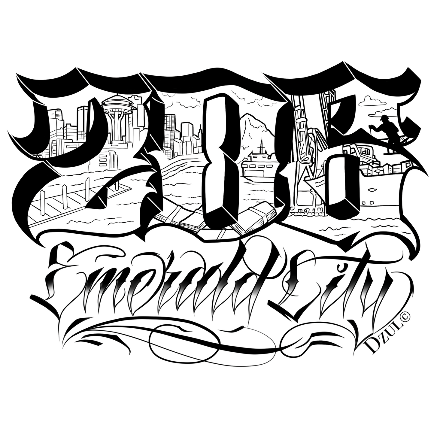 206 Emerald City Sticker