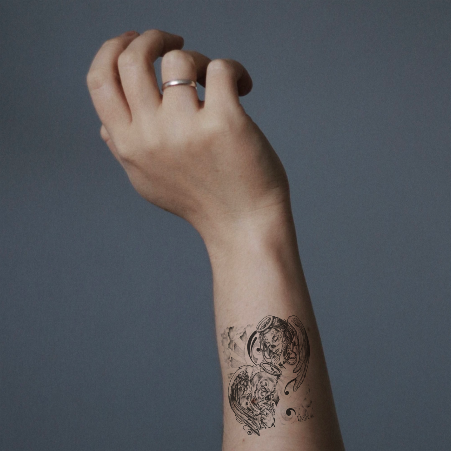Angel Clowns Temporary Tattoo