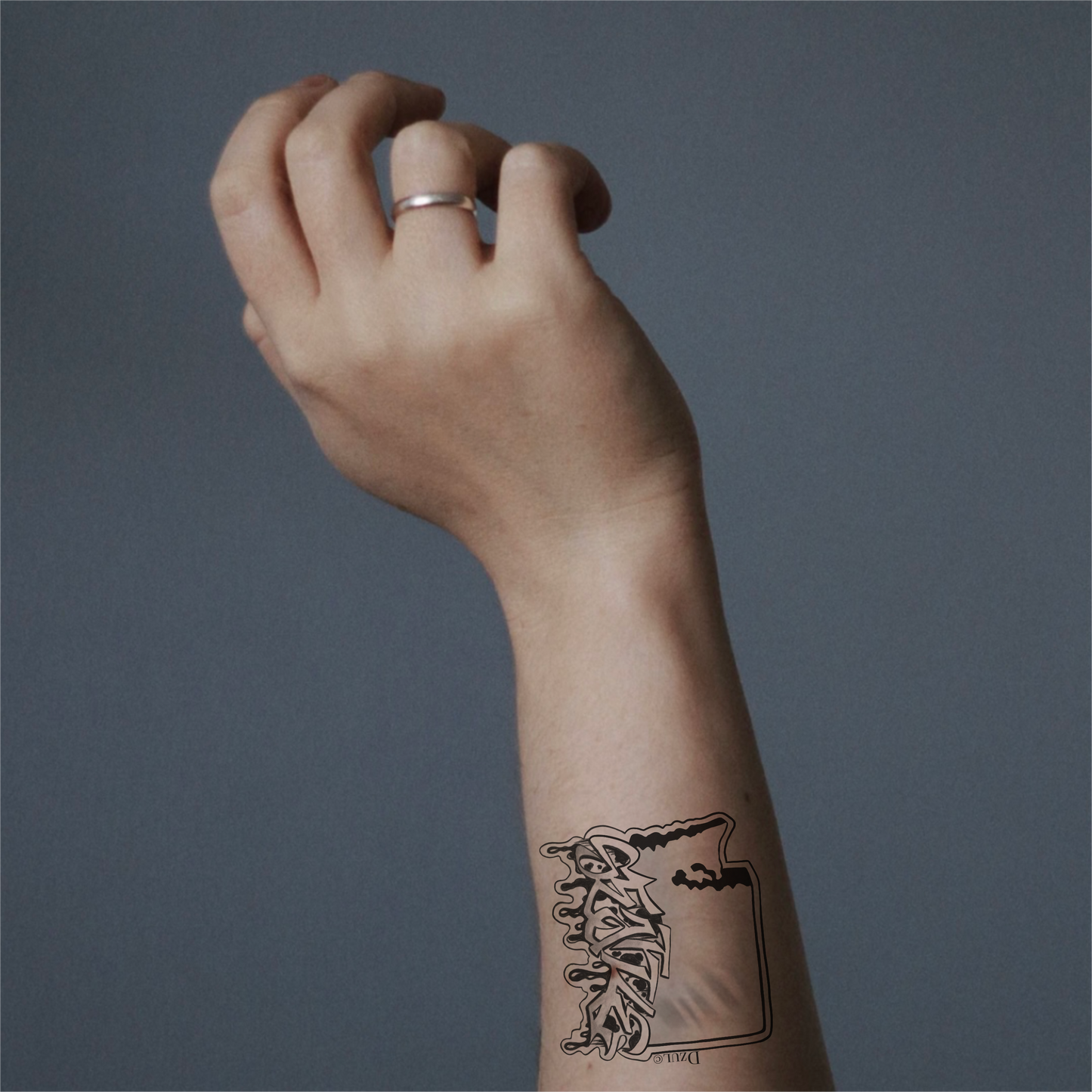 Graffiti Seattle Temporary Tattoo