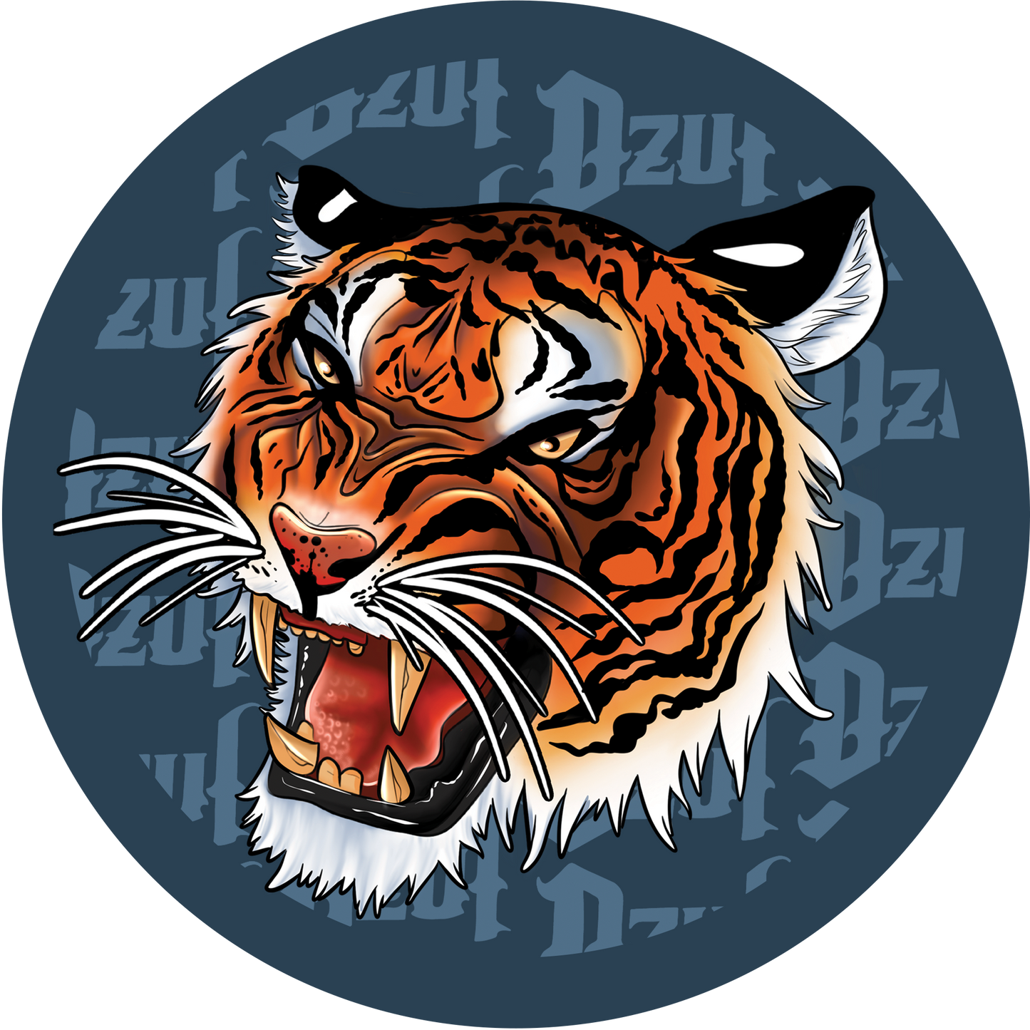 Color Tiger Sticker