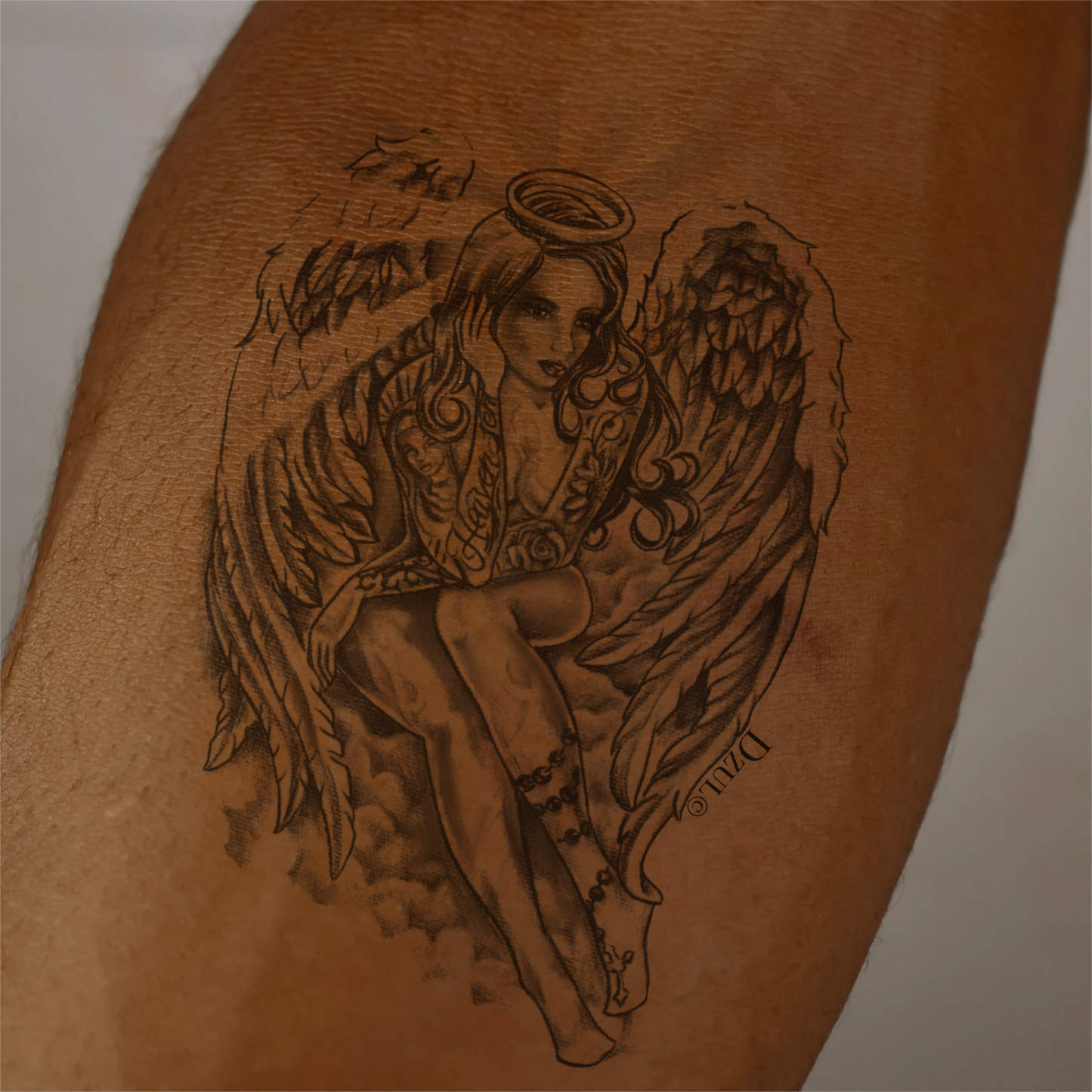 Tatted Angel Temporary Tattoo