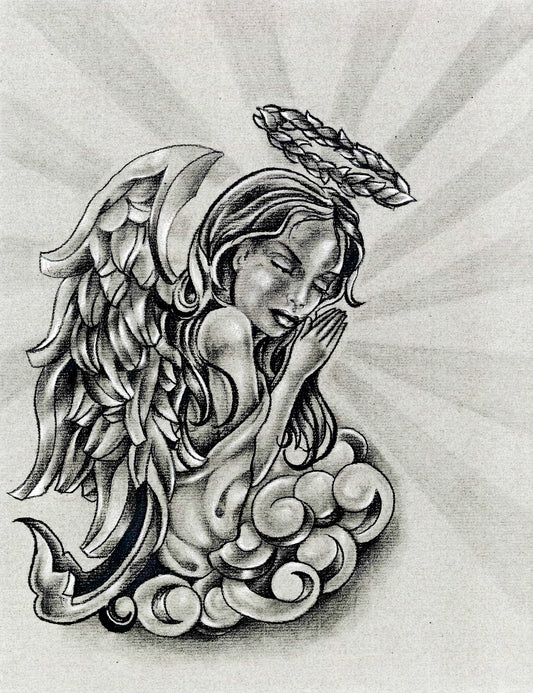 Praying Angel Art Print